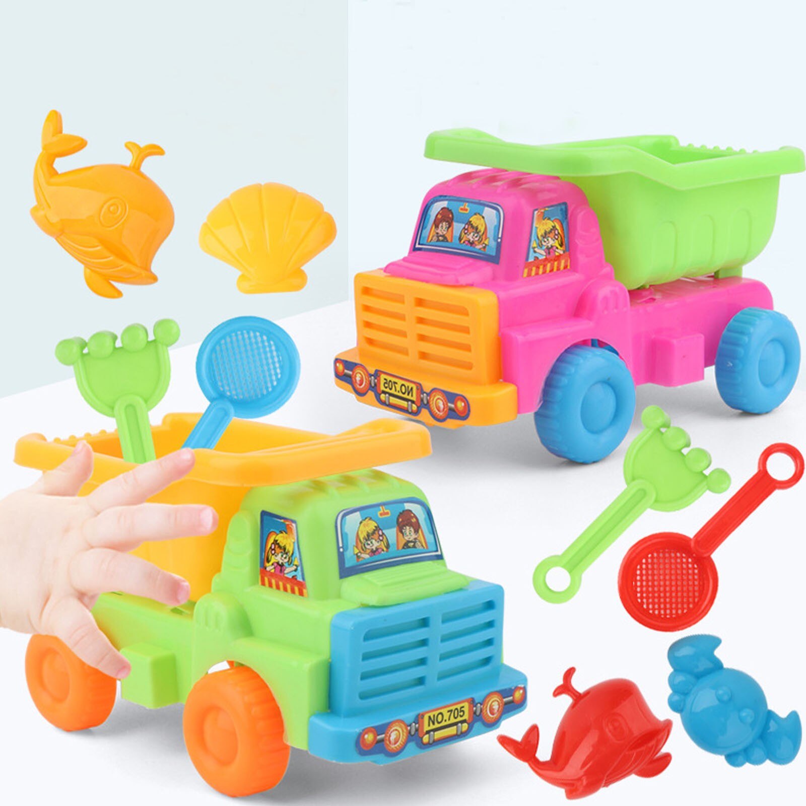 5 Stuk Strand Speelgoed Zand Set Zand Play Zandbak Zomer Outdoor Speelgoed Strand Speelgoed Pakket Strand Speelgoed Игрушки Для Песка spot
