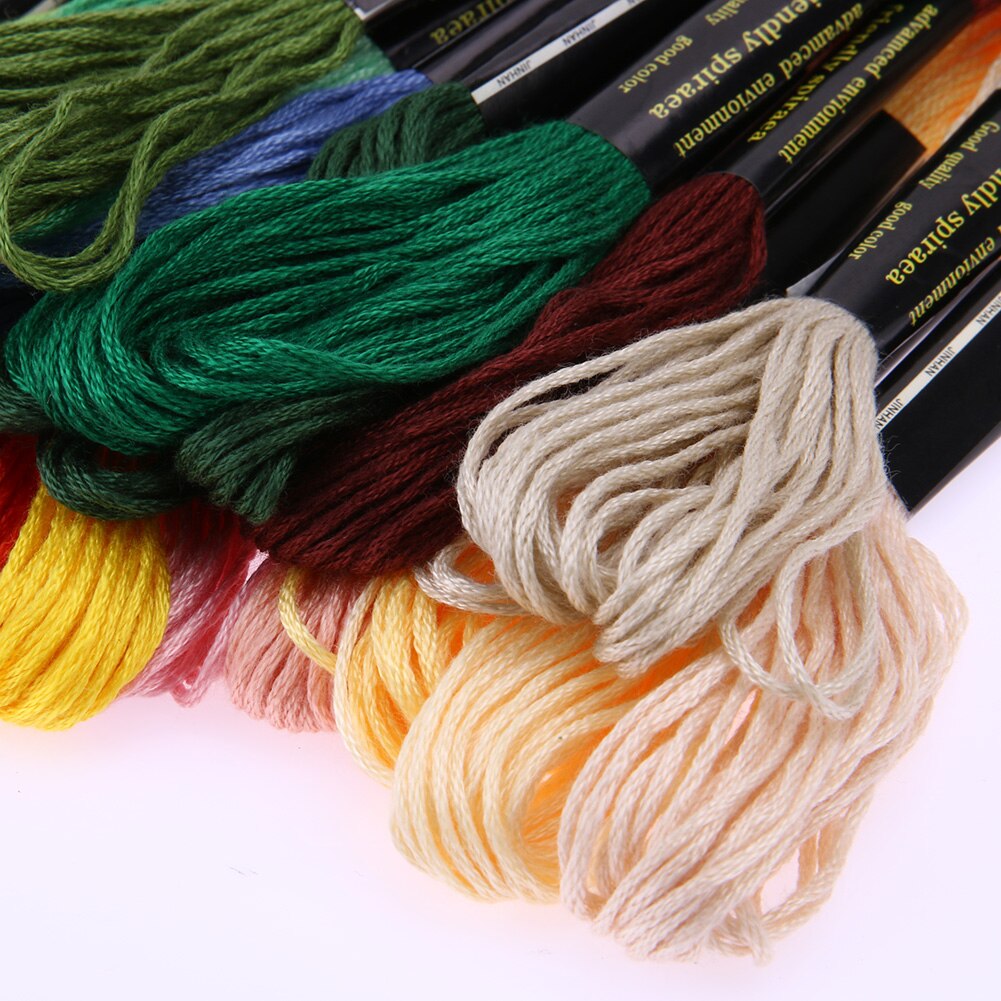 Multicolor 50 Stuks Dmc Katoenen Draad Borduurgaren Hand Kruissteek Floss Draad Floss Naaien Strengen Craft Breien Spiraea