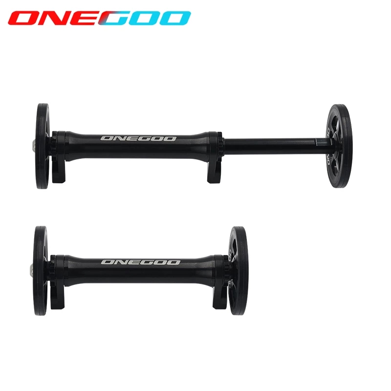 ONEGOO Easy Push Wheel Telescopic Rod for Brompton 349 Folding Bike Aluminum Alloy Trolley Bicycle Easy Wheel Bearing Wheel Rod