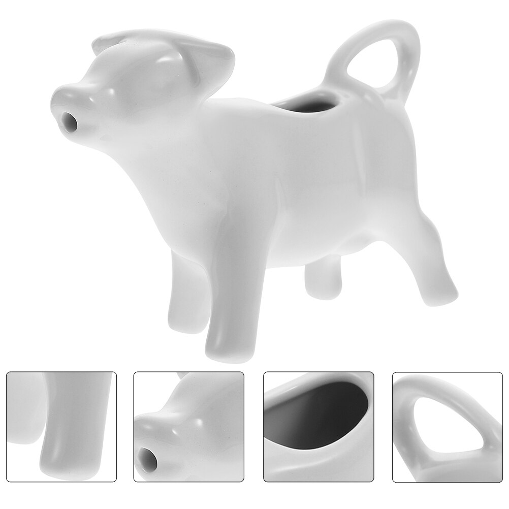 2pcs Pitchers Decorative Jug Restaurant Pitcher Ceramic Pitcher for Restaurant Kitchen Home