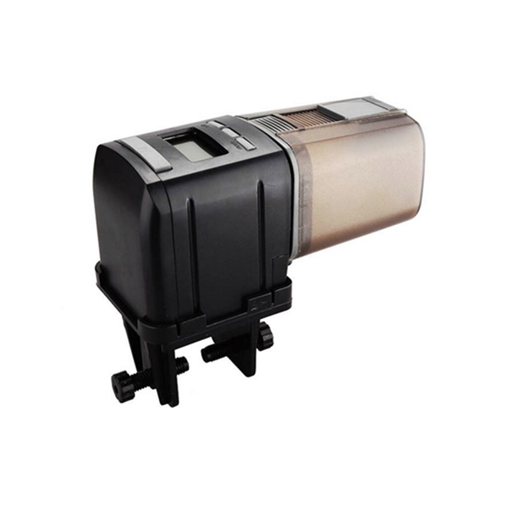 Mini automatisk fisk feeder akvariefisk mad automatisk timer fodring dispenser justerbar output auto feeder