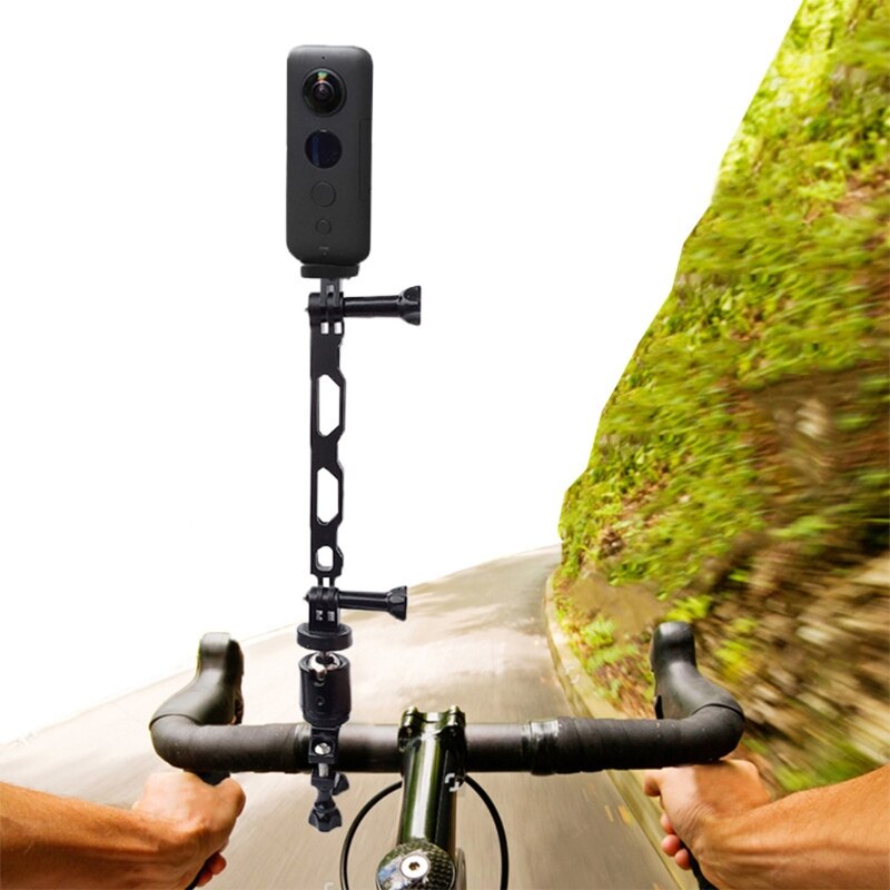 Aluminium Verlängerung Stange Arm Verlängert Selfie Halterung mit1/4 zoll Stativ Adapter einstellen Für insta 360 Ein R X gehen Profi Max Kamera
