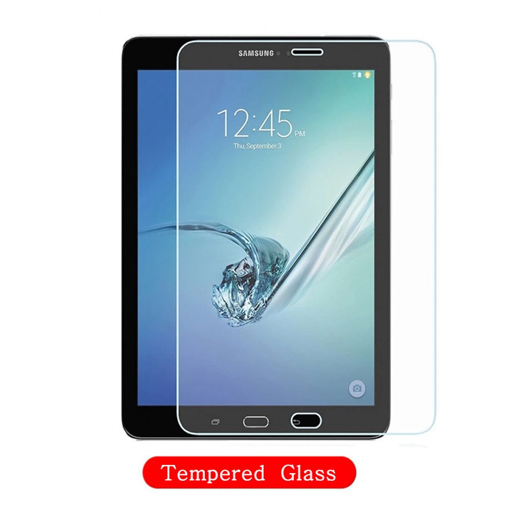 Étui pour tablette Samsung Galaxy Tab S2 8.0 SM-T710 SM-T715, Coque de protection à rabat avec Film en verre trempé: 5