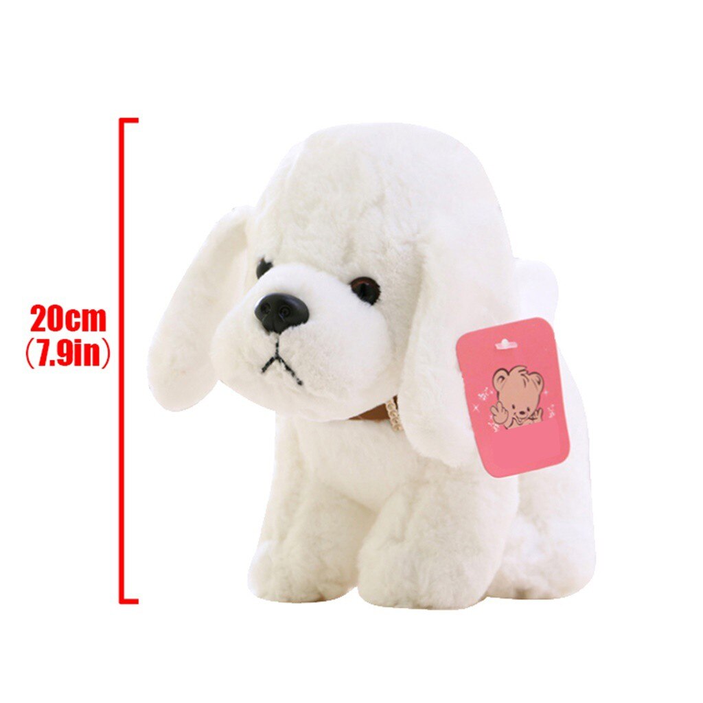 Realistische Teddy Hond Lucky Simulatie Hond Poedel Knuffels Handgemaakte Realistische Figuur Speelgoed Hond Pluche Knuffel Speelgoed # G30