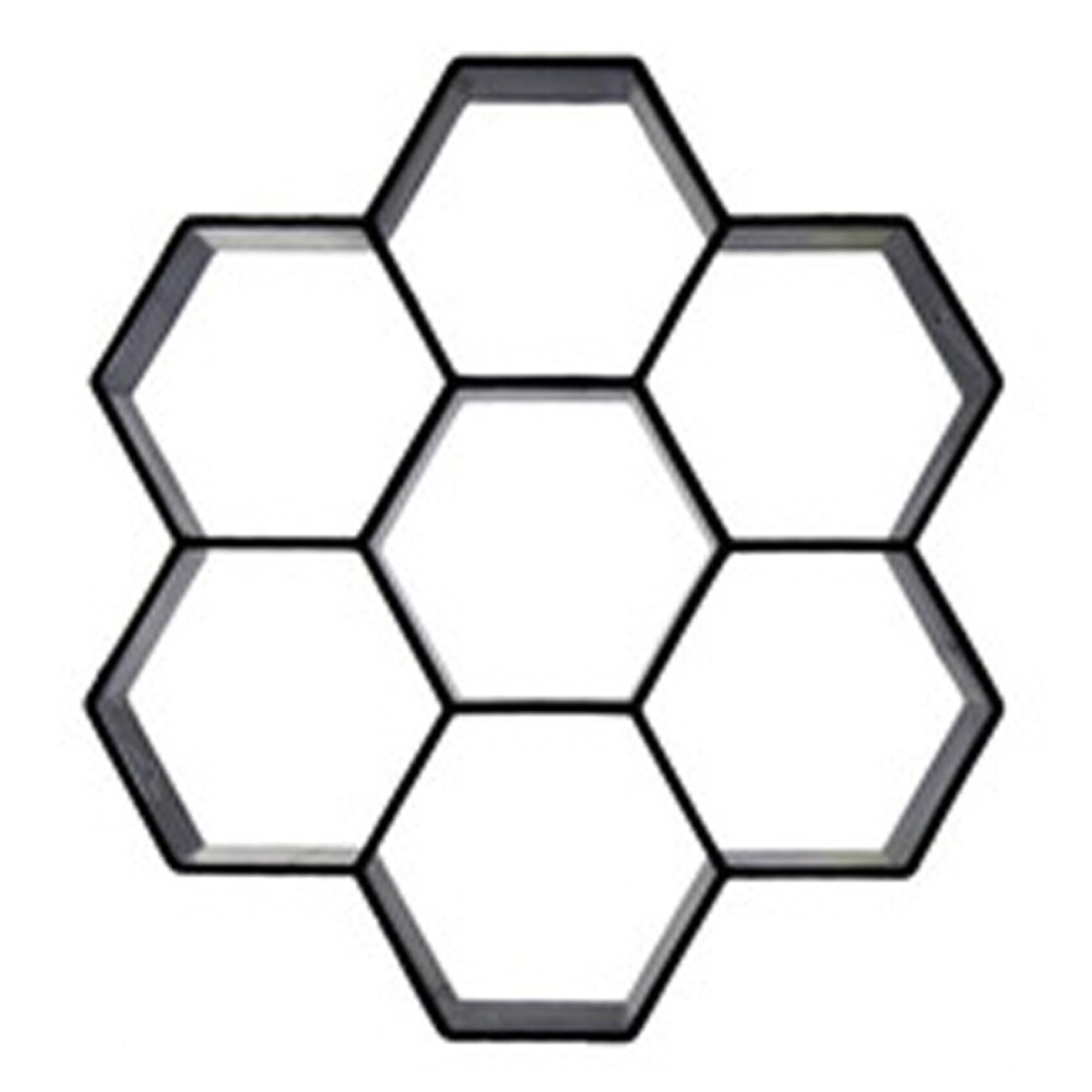Moldes de hormigón para pavimentación manual, molde para construir pavimentos de plástico para cemento, decoración de jardín, 1 unidad: 30x30 Hexagon