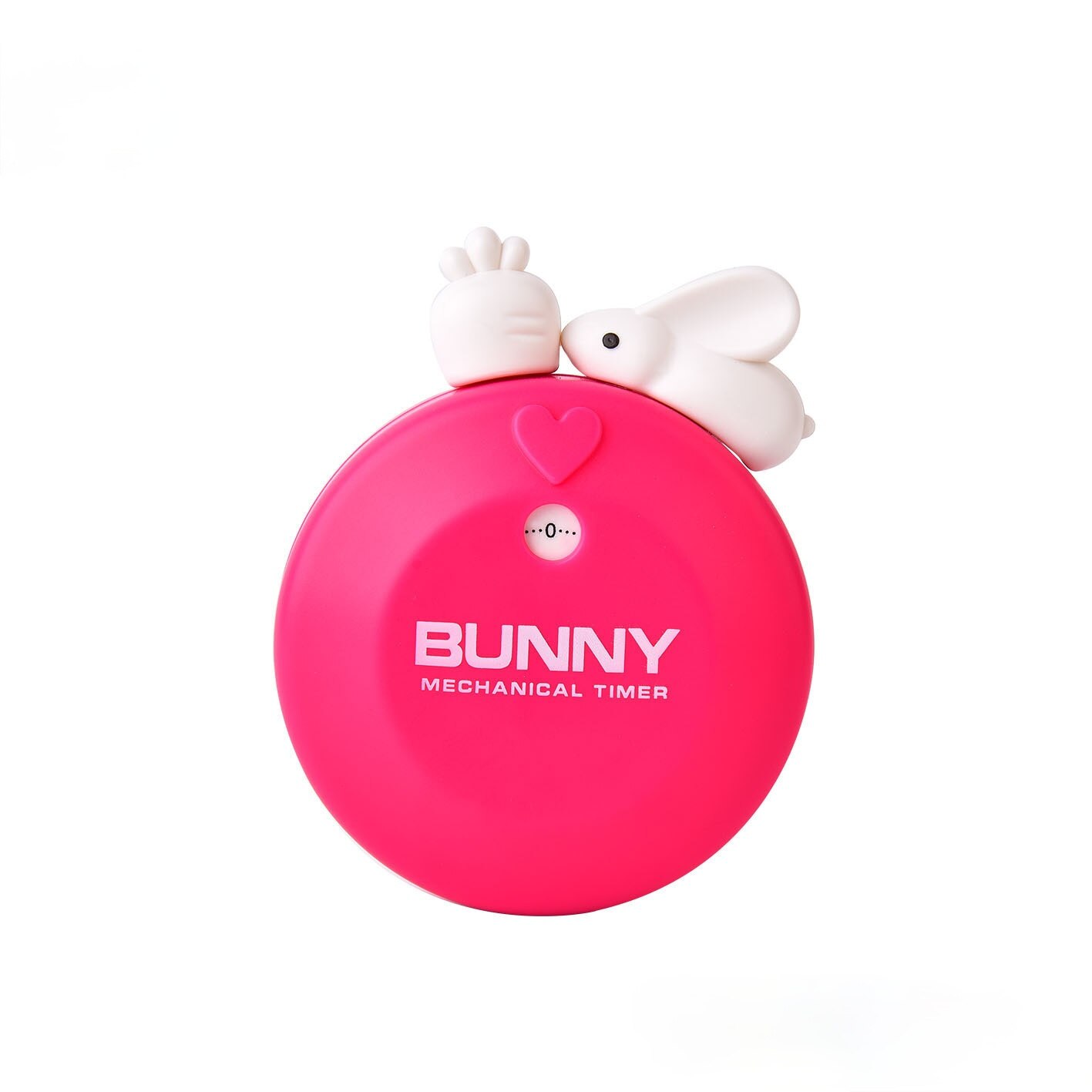 Cute rabbit kitchen timer 60 minutes mechanical countdown reminder alarm clock halloween decoration timer: Rose red