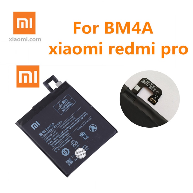 100% Originele xiaomi BM4A 4000mAh voor xiaomi redmi pro batterij xiaomi batterij 4000mAh BM4A mobiele redmi pro telefoon batterij + gereedschap