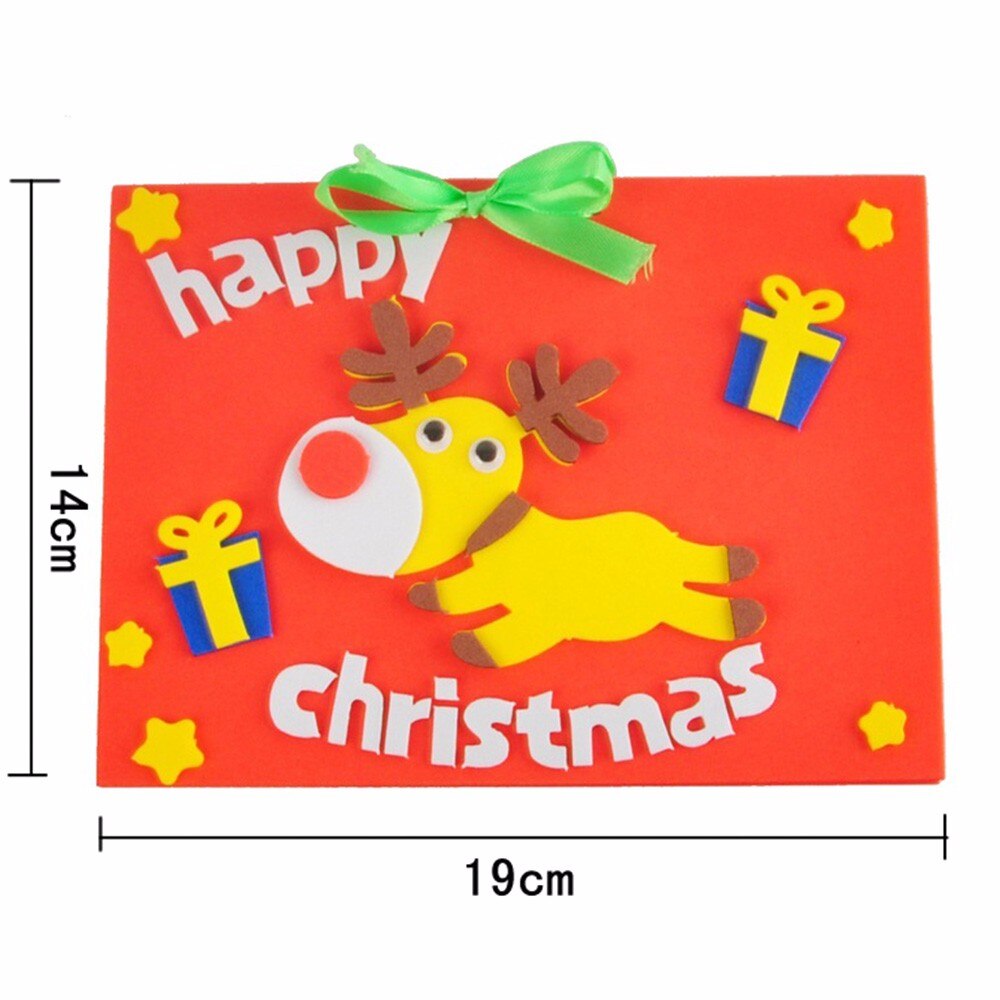 nette Karikatur Kleine Santa Schneemann DIY Frohe Weihnachten Postkarte Gruß Karte Karte Weihnachten