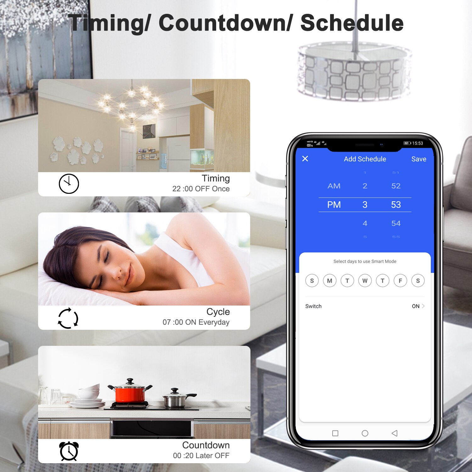 Tuya Smart ZigBee Light Switch Module Smart Home Automation DIY Breaker Supports 2 Way Control, Work with Alexa Google Home