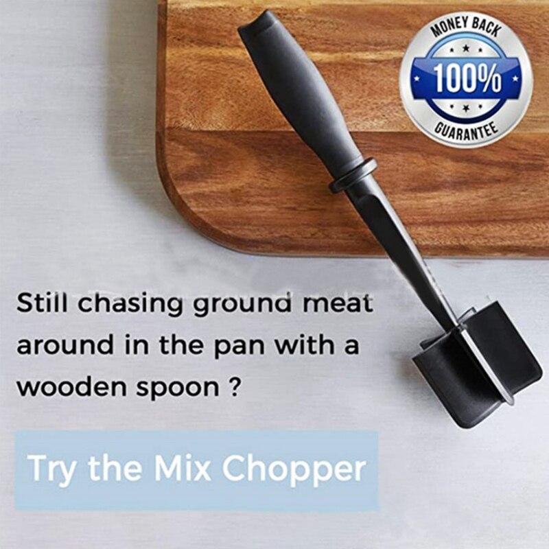 Multifunctional Heat Resistant Meat Masher Nylon Hamburger Chopper Ground Meat Chopper Utensil