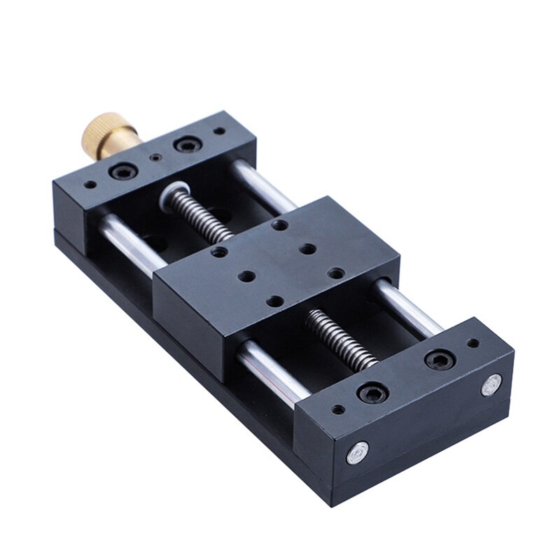 Manual Sliding Table Linear Rail Stage Manual Stage Sliding Table Made Of Aluminum Alloy Cross With Bottom Plate