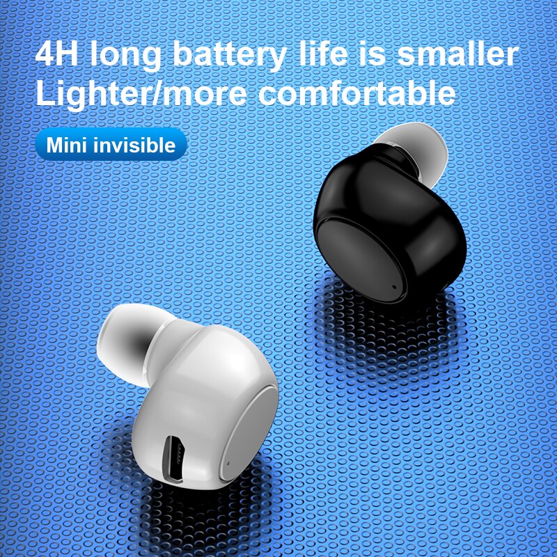 X6 Mini 5.0 zestaw słuchawkowy Bluetooth Sport zestaw słuchawkowy z mikrofonem słuchawki bezprzewodowe zestaw głośnomówiący Stereo słuchawki douszne dla Xiaomi wszystkie telefony