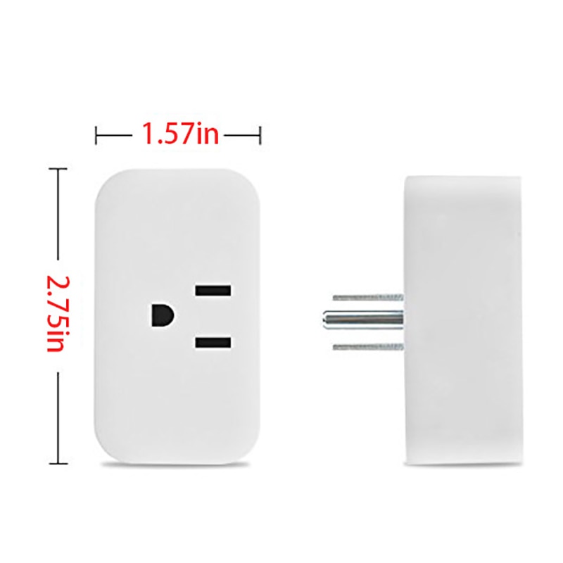 WiFi Smart Wireless Plug EU US UK Adaptor Remote Voice Control Power Outlet Timer Socket For Alexa Google Home: US 16A 01