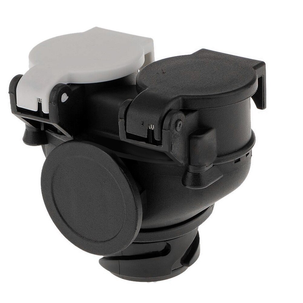 13- polig  to 7- polig euro släpvagnsdragning husvagn adapterkontakt med dubbla uttag