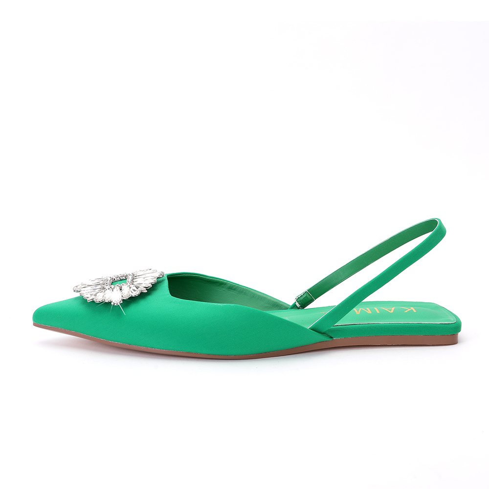 2022 Mode Ontwerpen Vrouwen Wees-Teen Sling Back Flats Met Clutch Franse Stijl Schoenen Bijpassende Tas Set