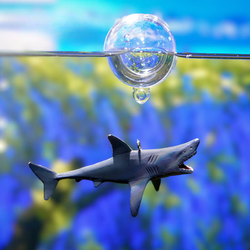 1 set Fish Tank Shark Decoration Floating Ocean Aquarium Ornament Decorations Aquascape Shark Figurine Decor Fish Tank Craft