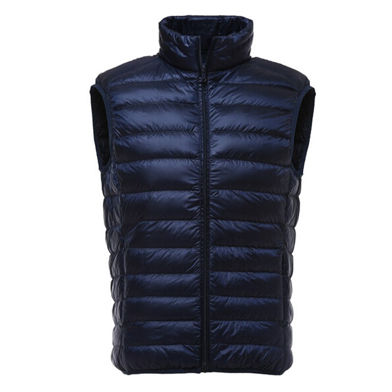 Vest Men Winter Duck Down Vest Mens Casual Sleeveless Jackets Ultralight 90% Vests Colete Masculino Men's Outwear Waistcoat
