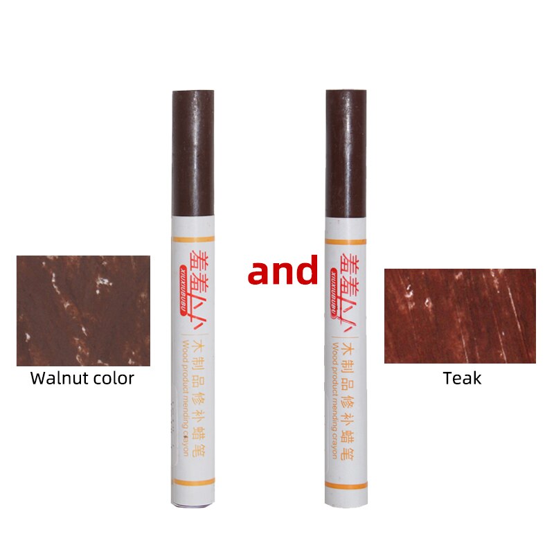 2 pcs set wooden repair crayon floor nail eye hole scratch Crack repair composite repair material: Lavender
