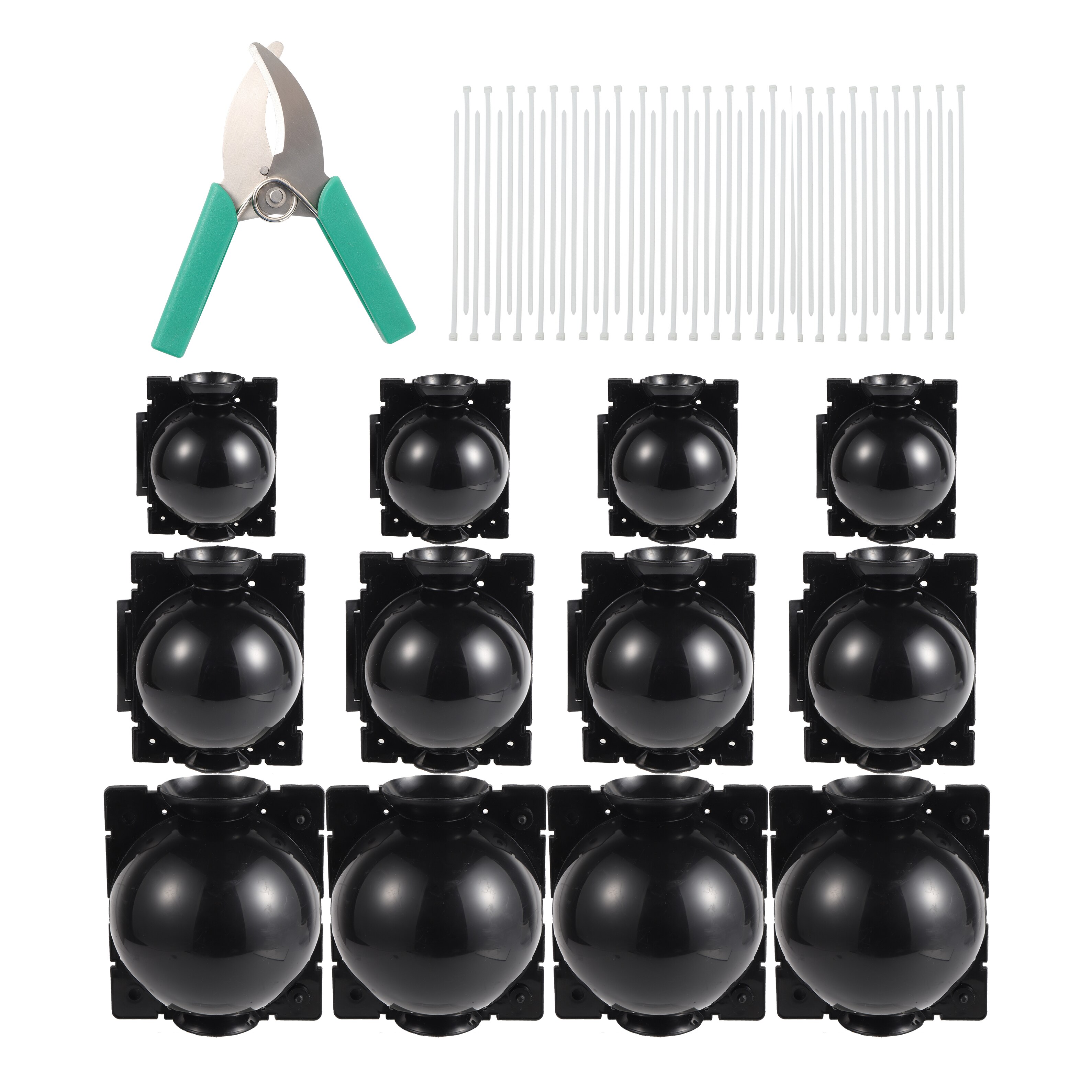 Kit de ciseaux de greffage, boule de croissance de plantes, boîte de Propagation de plantes de jardin, greffage de jeunes arbres, outil de pépinière 3 couleurs