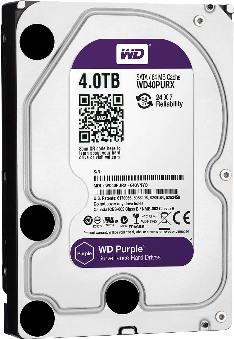 WD Paars 4TB 1TB 2TB 3TB 6TSurveillance Interne Harde Schijf Schijf 3.5 "64MCache SATA III 6Gb/s HDD HD Harde Schijf voor CCTV DVR NVR