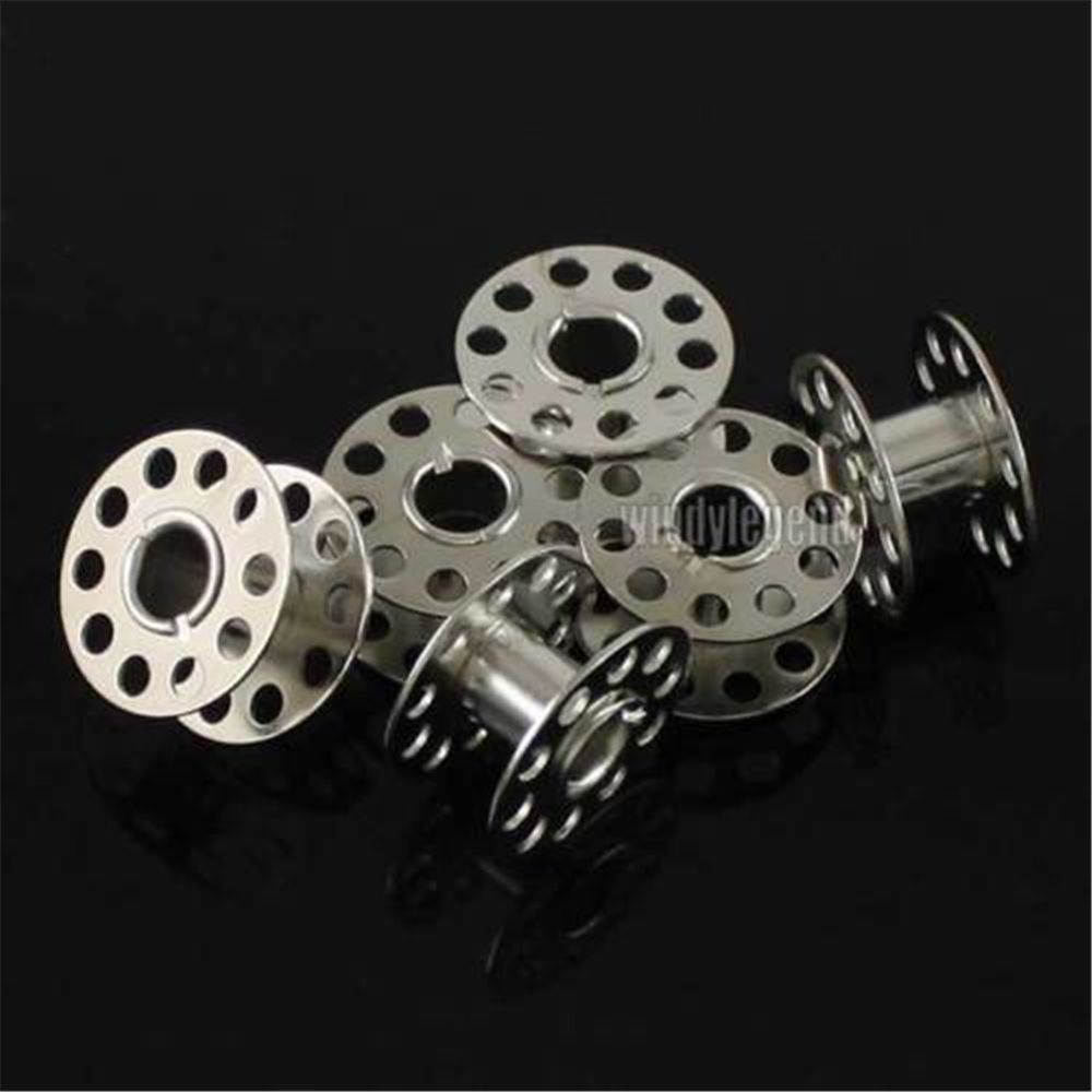 25PCS Stainless Steel Metal Bobbins Spool Sewing Craft Tools Sewing Machine Bobbins Spool for Brother Singer