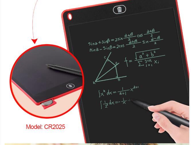 Tablet tommer lcd skrivebræt pad elektronisk digital notesblok sletbar genanvendelig notesbog til barn barn –