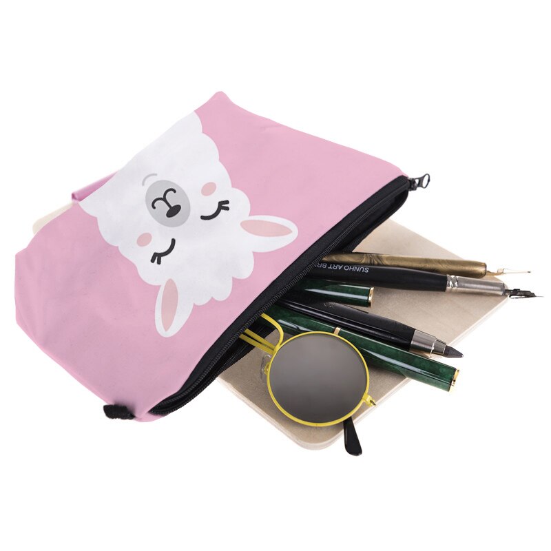 Jom tokoy kosmetik taske makeup print lama kosmetik taske dame mærke makeup taske hzb 933