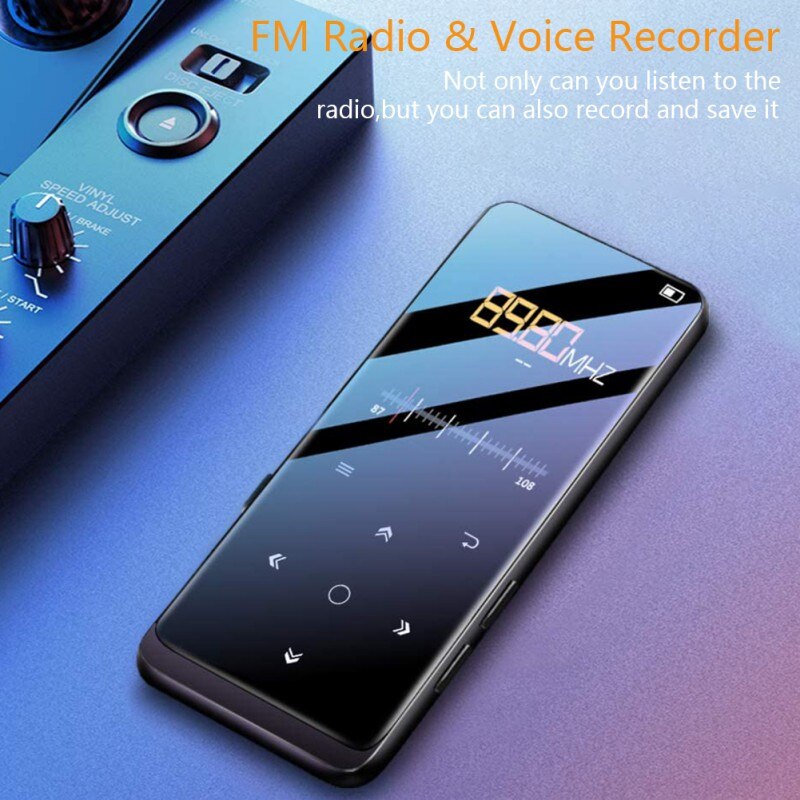 ZL BENJIE M8 MP3/MP4 Player With Bluetooth 5.0,16GB Music Player FM Radio Recording,1.8" Screen,HiFi Lossless Sound Player