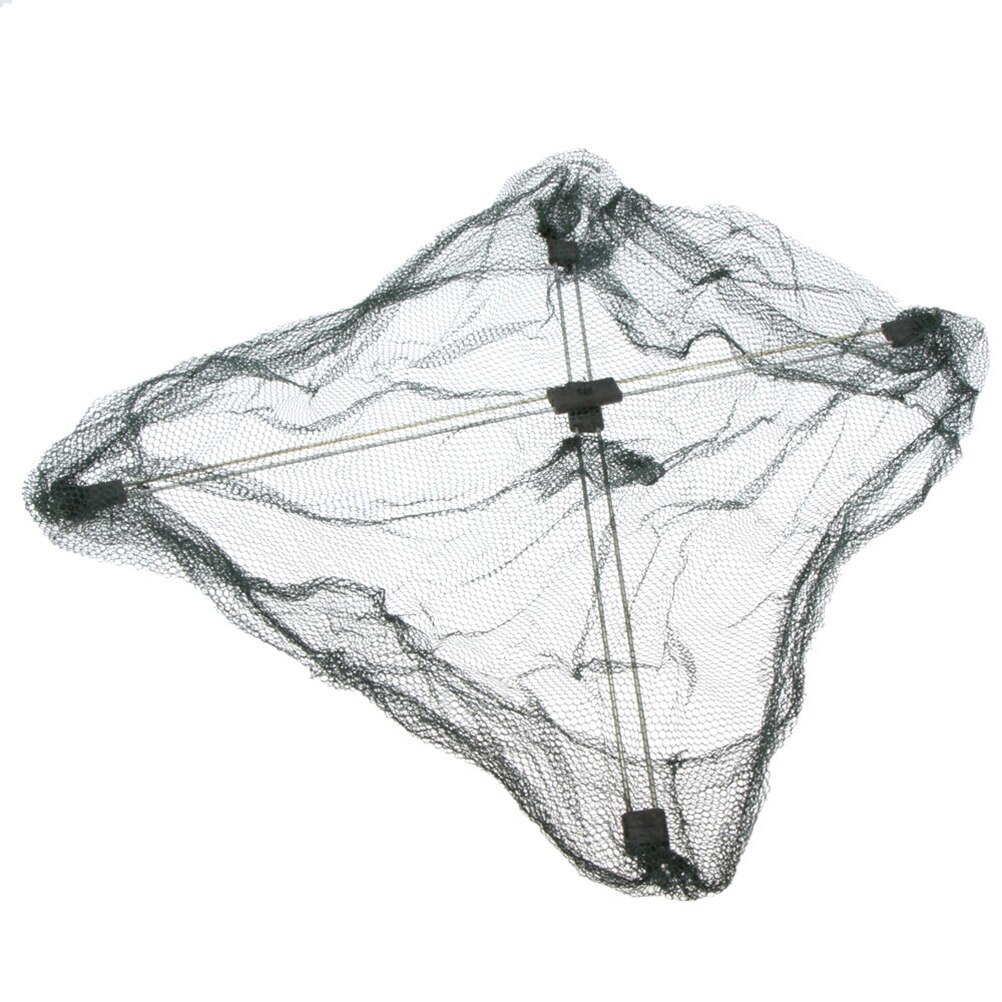 Fishing Nets Foldable Mesh Baits Trap Cast Dip Net Crab Shrimp Smelt Eel Crab Lobster Minnows Shrimp Crawfish Net 2 Sizes: L