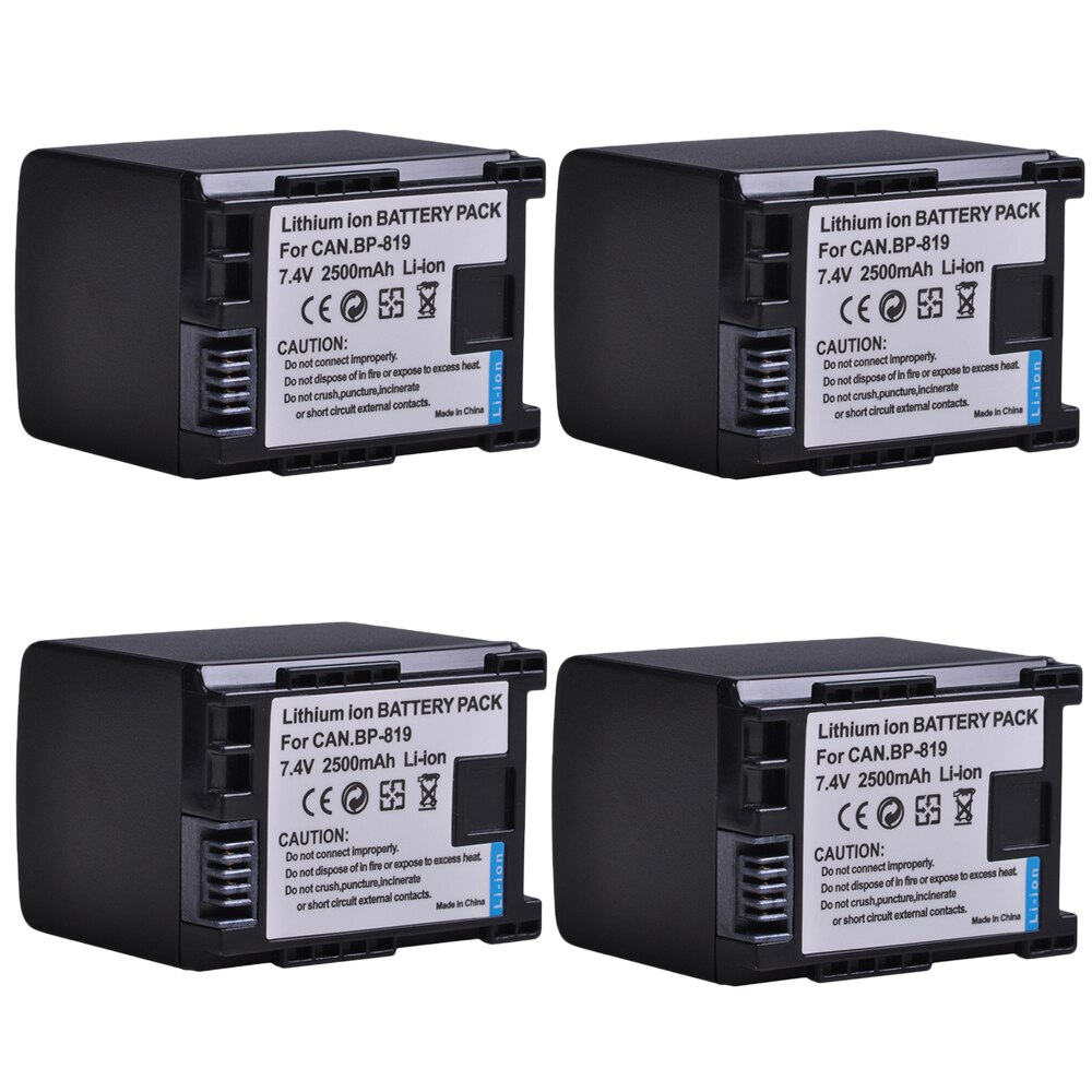 2500mAh 7.4V BP-819 BP 819 BP819 Battery for Canon BP-808 809 819 827 HF200 HF20 HG21 HG20 FS200 FS21 HFM41 HFM400 FS300 FS100.