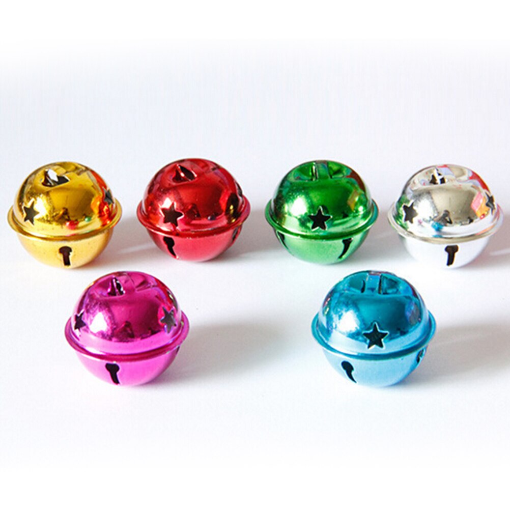 10 stks/partij Mix Kleur Kleine Jingle Bells 30mm Bells Festival Sieraden Decor Thuis Kerst Decoratie Benodigdheden