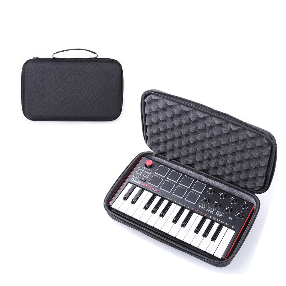 Midi Keyboard Opbergtas Beschermende Harde Shell Case Draagtas Compatibel Met Akai Mpk Mini MK2 Keyboard Controller