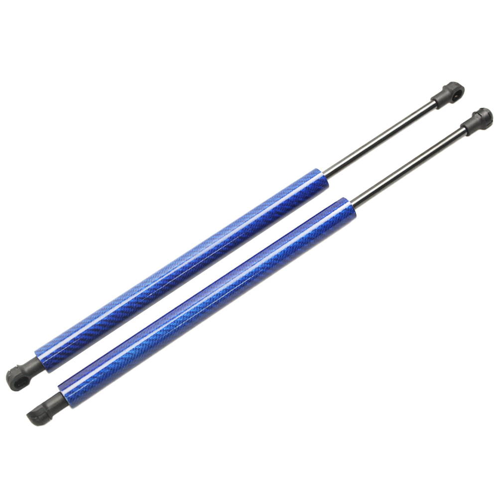 Vérin à ressort en Fiber de carbone | Pour MASERATI GRAN TURISMO coupé capot avant automobile, amortisseur de levage de Support de gaz 358mm: blue carbon fiber