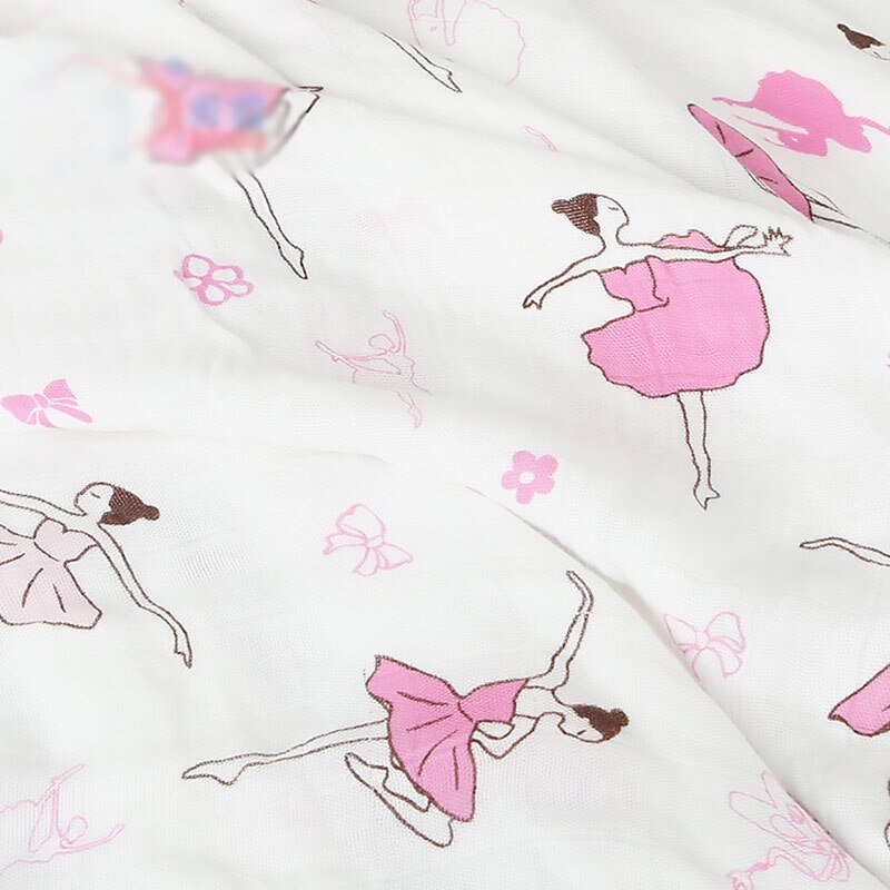Andningsbara babyfiltar bambufibertyg muslingaze handduk supermjuka filtar för nyfödda sommarwrap 120*120cm