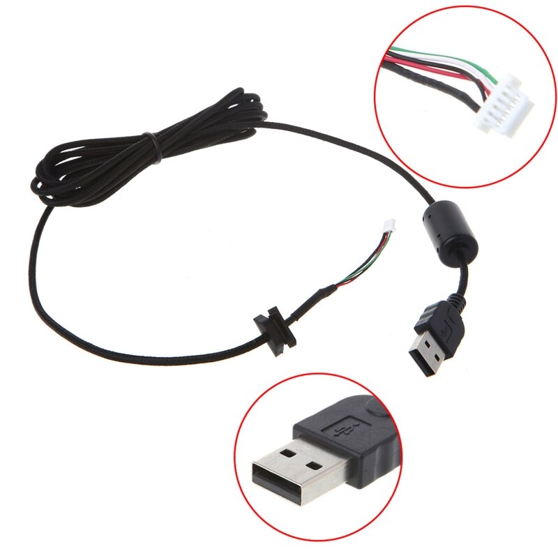 USB Mouse Line Wire Cable Replacement Repair Accessory for logitech G9 G9X Mouse