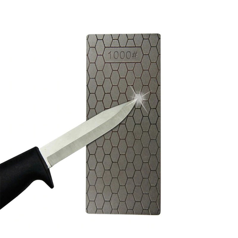 Diamond Sharpening Stone Knives Diamond Plate 400 or 1000 Thin Whetstone Knife Sharpener Grinder Honing Tools