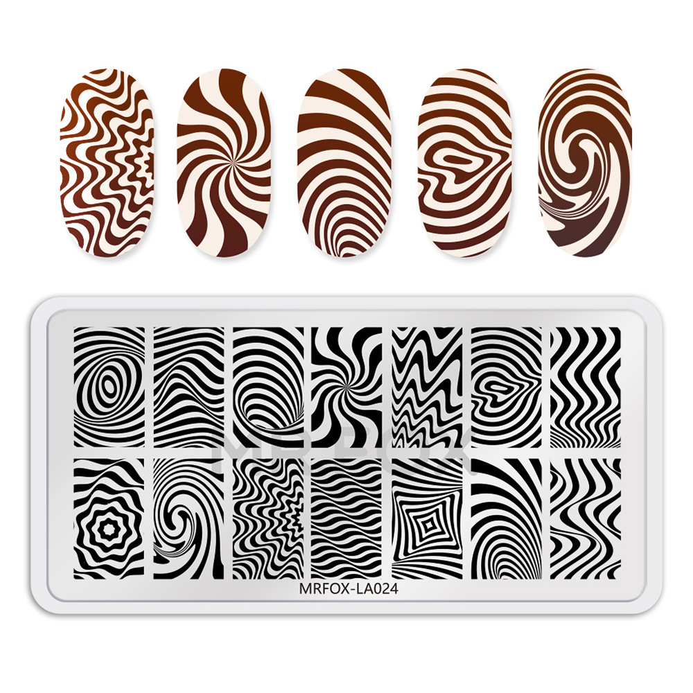 1 Uds. Placas de estampado de uñas de serpiente, plantillas rectangulares, placa de imagen de sello para decoración de uñas, herramientas de impresión de uñas de acero inoxidable para manicura