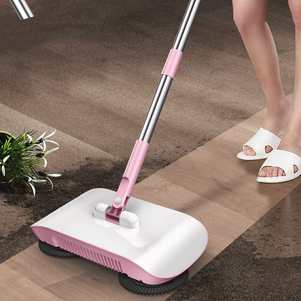 Automatic Hand Push Sweeper Magic Rotate Broom No Electric Household Cleaning Tool 66CY