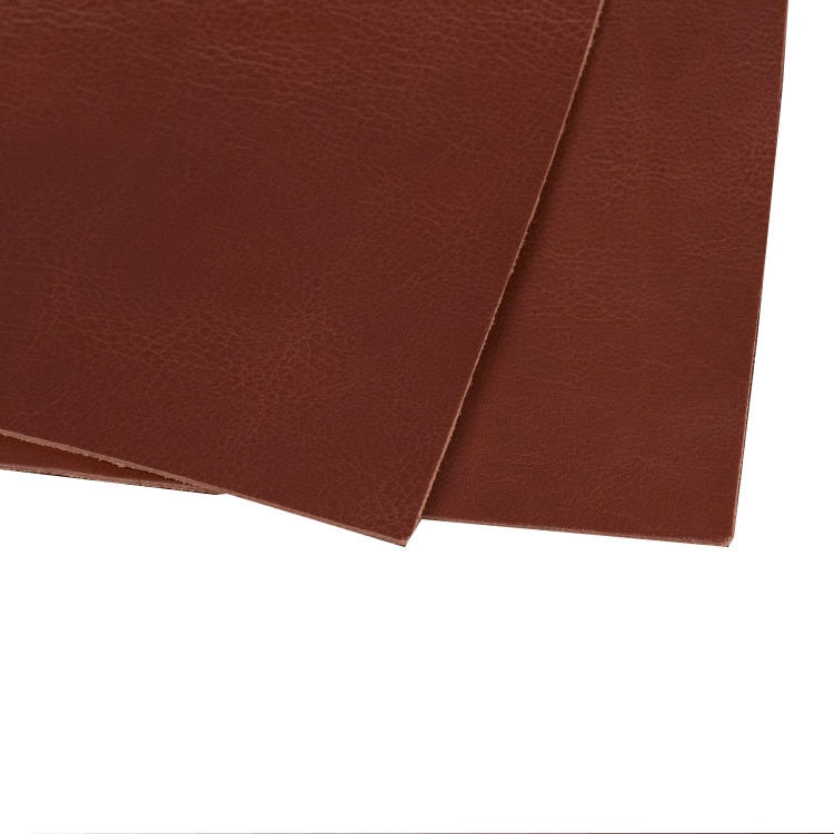 2 stuks DIY leather craft maken full-grain worstelen vee verbergen leer met bruine dikke 2.2mm 22x30 cm