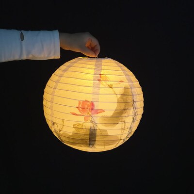 Chinese Year Lantern Festival Mid-Autumn Festival Portable Paper Lantern Chinese Style Antique Hanfu Photo Portable Lantern: 8