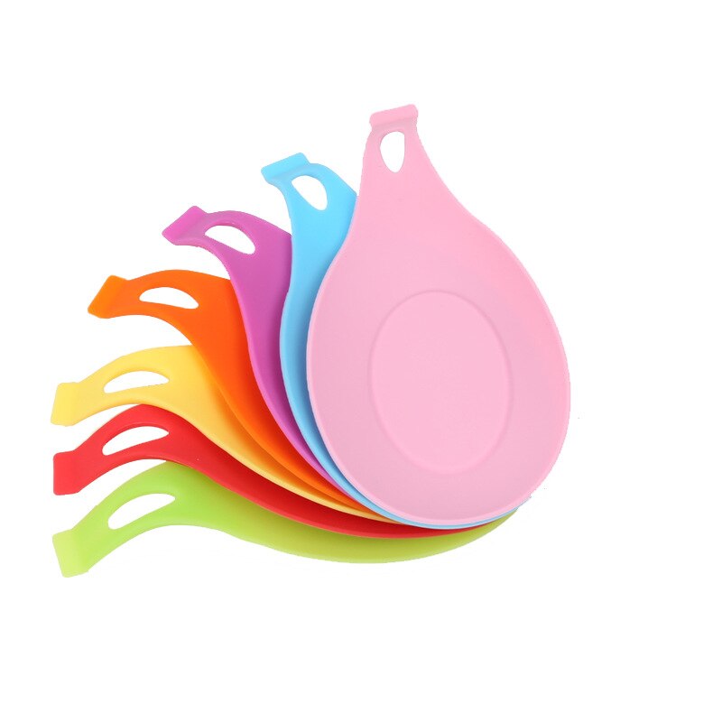 Suprimentos e utensílios de cozinha almofada de silicone, suporte de colher multifuncional, tapete de ferramentas de cozinha, utensílios de cozinha para casa: Random Color