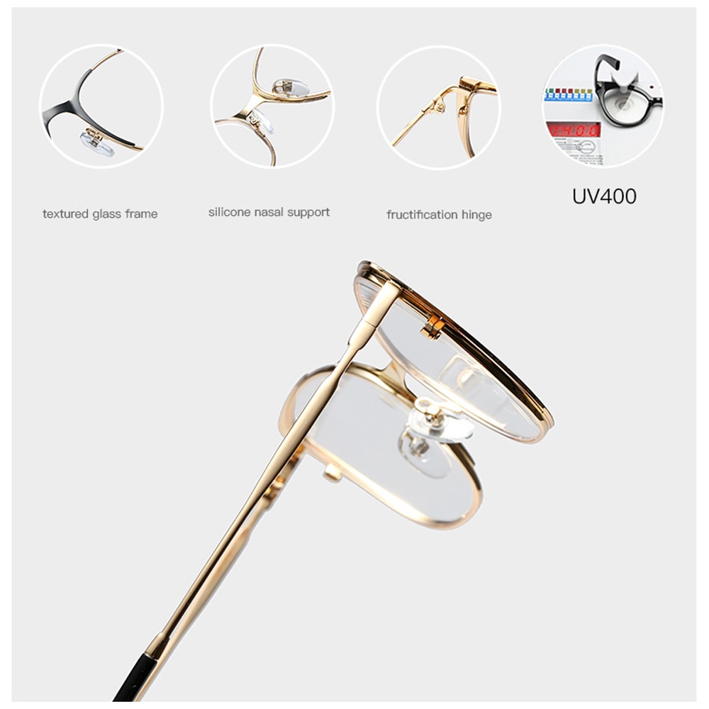 Peekaboo retro Katze Auge brille rahmen für frauen optische damen artikel klar objektiv metall brillen Rahmen weibliche dekoration