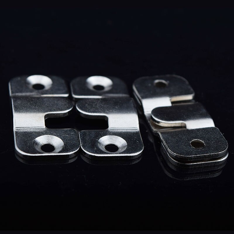 20 st/lot rostfritt stål eller järn förreglade infälld krok ram bilder krokar hängare