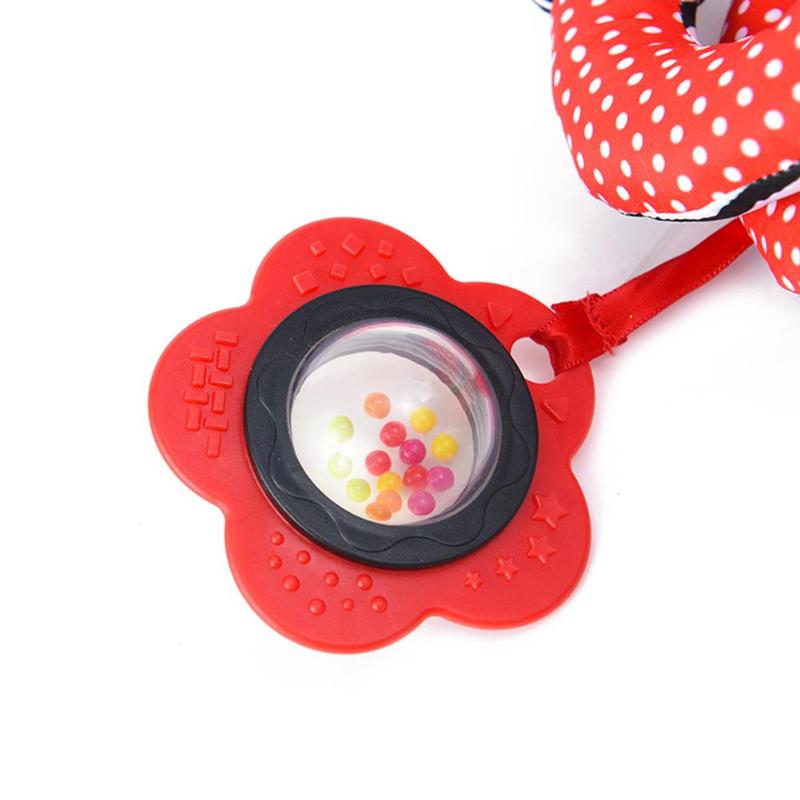 Cute Infant Baby play Baby Toys Plush Bell Crib Rattle Toys Infant Hanging Bed Stroller Toys