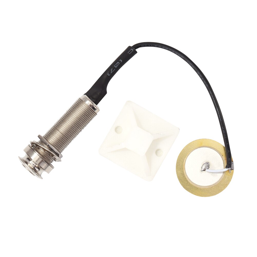 6.35mm Thumb Finger Piano Piezo Contact Microphone 1/3 Transducer Pickups for Kalimba Musical Instrument Tool: 1 Transducer