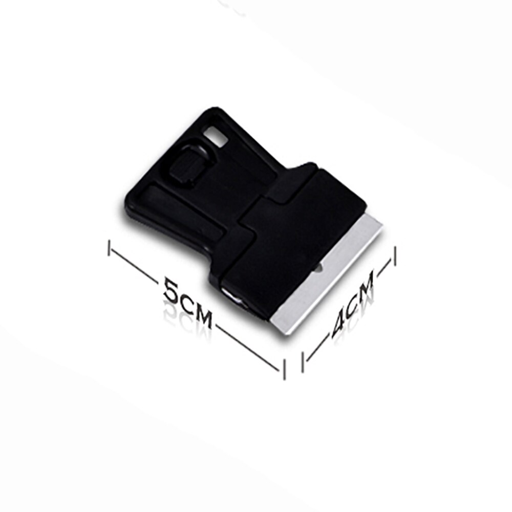 FOSHIO 4PCS Razor Scraper with Box Steel Razor Blade Squeegee Carbon Fiber Window Tint Tool Household Cleaning Tool Glue Remover