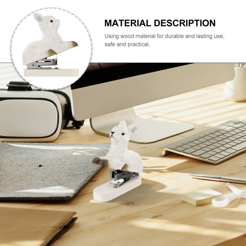 Mini Wooden Stapler Lovely Animal Shape Stapler Carved Stapler