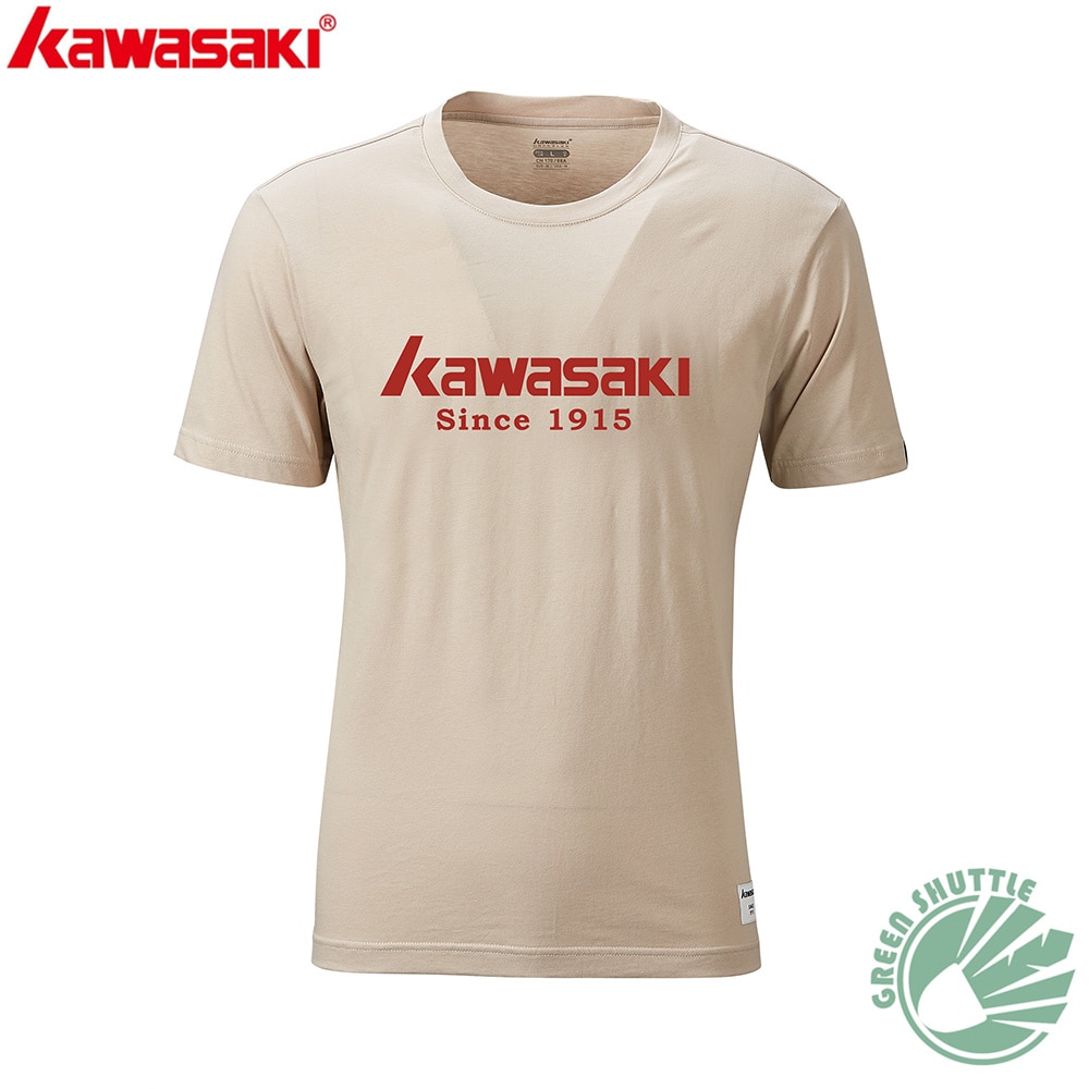 Kawasaki 100%  polyester badminton t-shirt mænd og kvinder st -r3240 r3250 fugttransporterende badminton t-shirt: Himmelblå / Xl