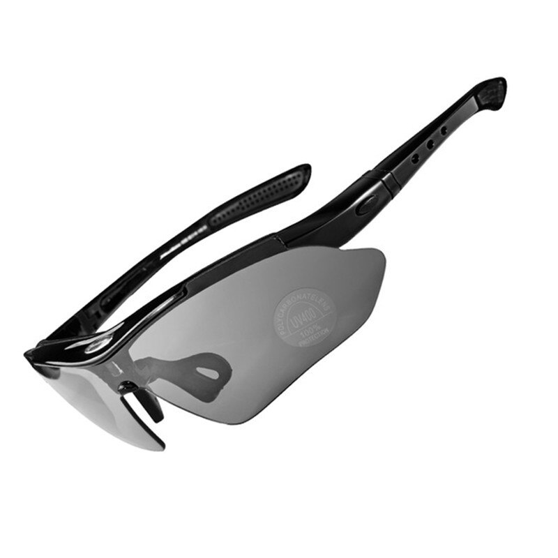Men's Cycling Sunglasses MTB Road Bike Sports Glasses For Women Polarized Fishing Eyewear Bicycle Accessories Equipment: Black