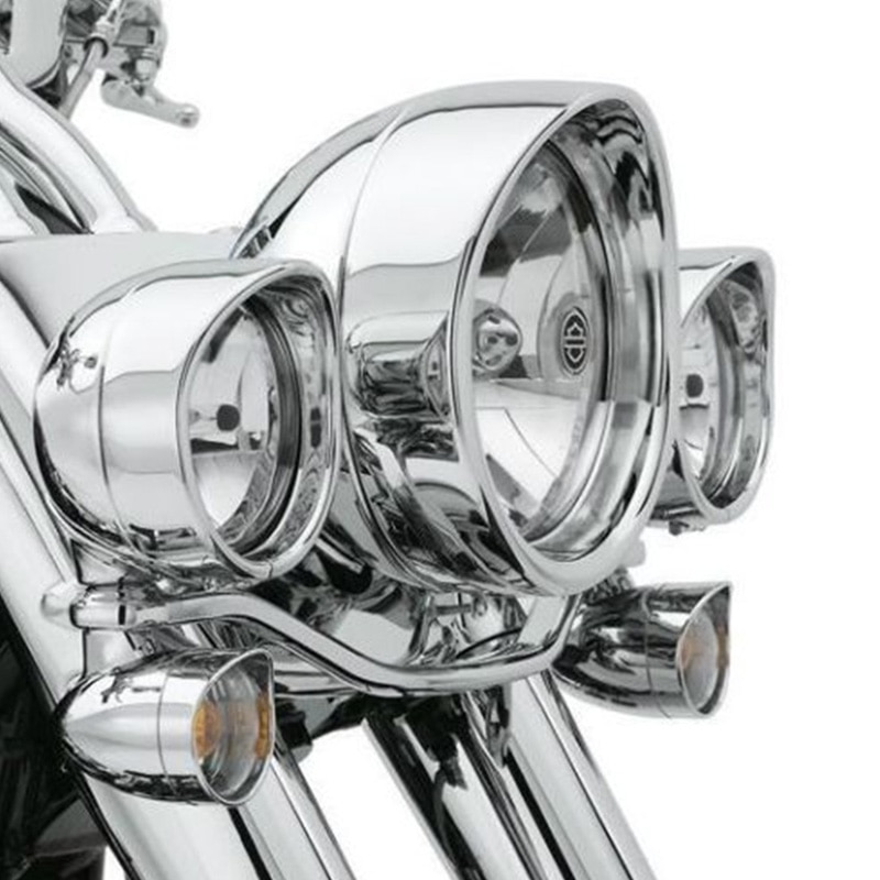 Garniture de phare, anneau de phare, noir et Chrome, 7 pouces, feu antibrouillard 4.5 pouces, pour Harley Touring Road King Electra Glide